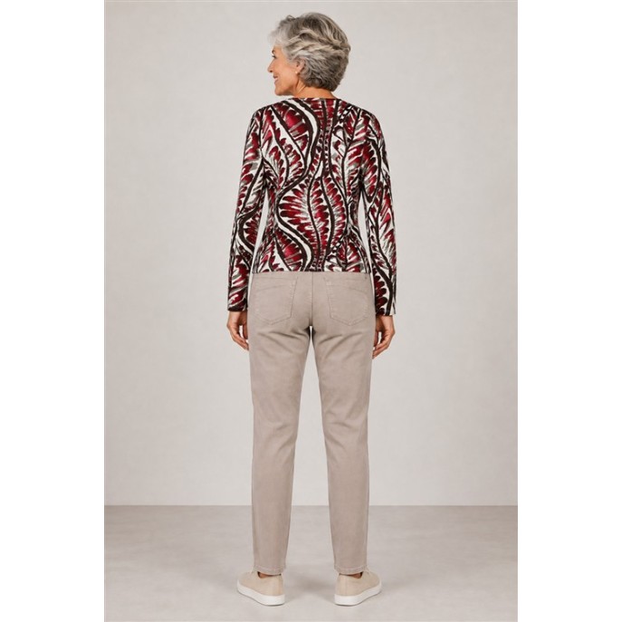 Barbara Lebek shirt 15882062 Bordeaux print Barbara Lebek shirt 15882062 Bordeaux print